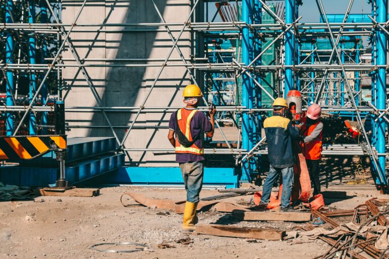 Group of worker at construction site